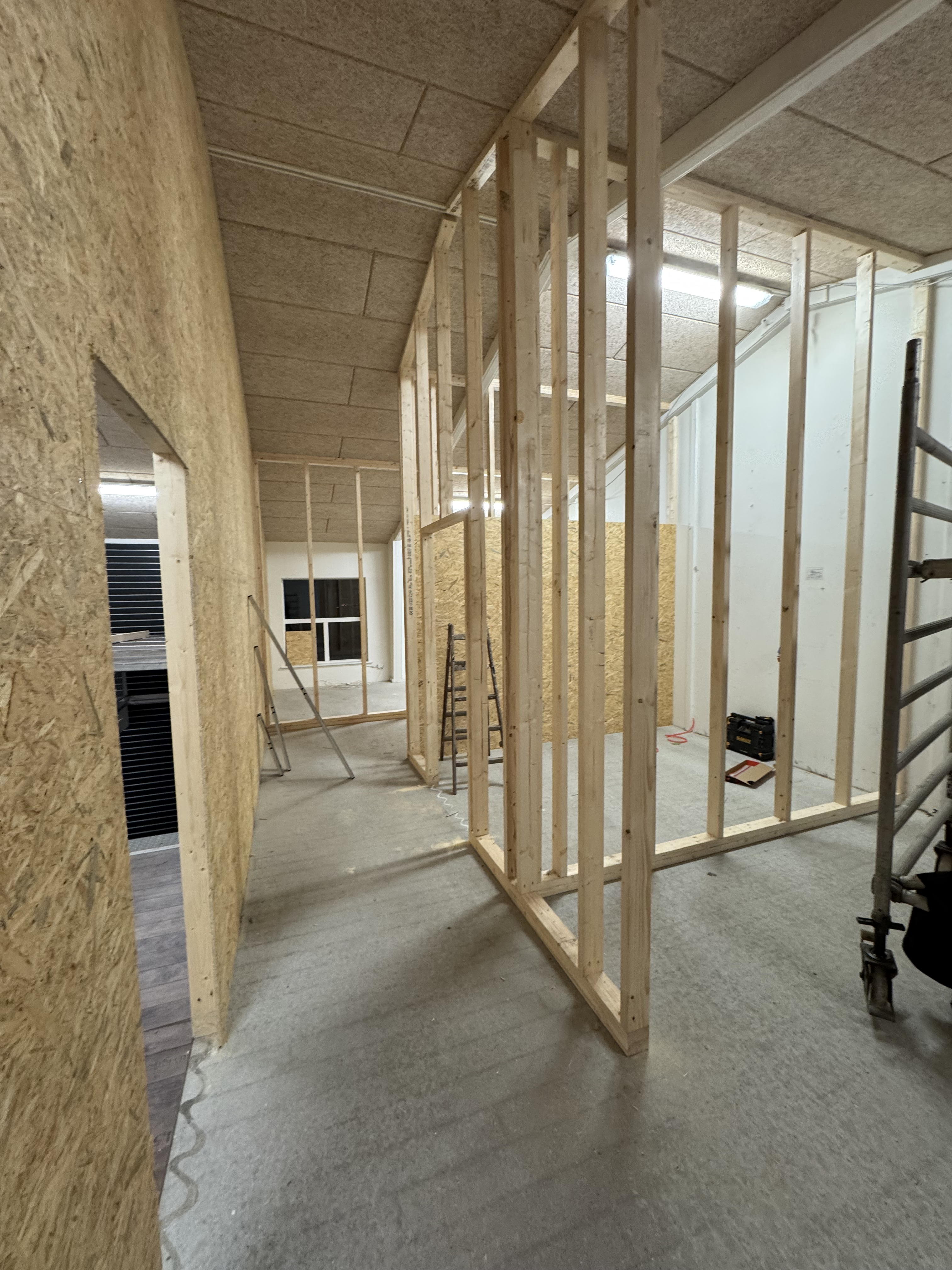 Nybyg — stud-vægge og konstruktion
